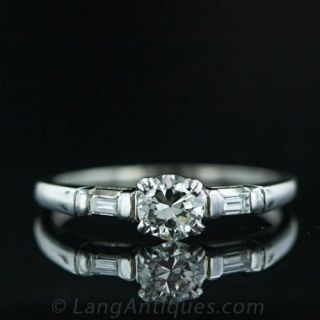 Traditional .36 Carat Diamond Engagement Ring Main View