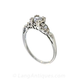 Traditional Diamond Estate Engagement Ring
