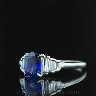 Traditional Sapphire and Diamond Ring