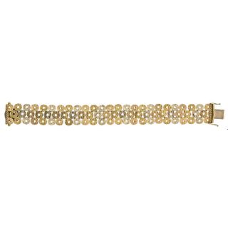 Tri-color Gold Bracelet, Circa 1960s