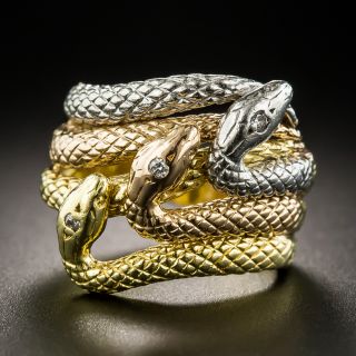 Triple Snake Ring - 2