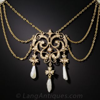 Turn-Of-The-Century Freshwater Pearl Necklace 
