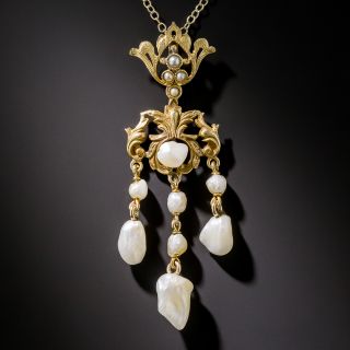 Turn-of-the-Century Freshwater Pearl Necklace