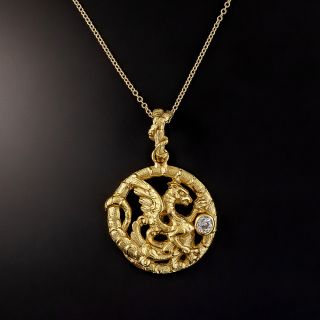Turn-of-the-Century Griffin Pendant - 1