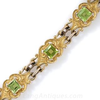 Turn-of-the-Century Peridot Bracelet - 2