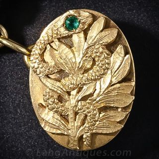 Turn-of-the-Century Serpent Cufflinks