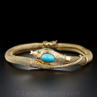 Turquoise Snake Bracelet