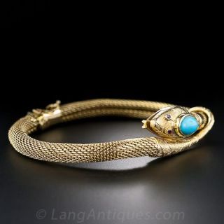 Turquoise Snake Bracelet
