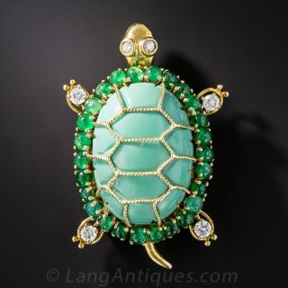 Turtle Brooch by Emis Beros 