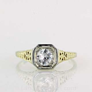 Two-Tone-.46-Carat-Diamond-Solitaire-Main-View