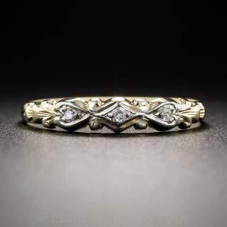 Two-Tone Diamond Band
