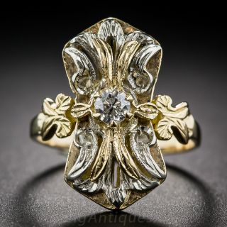 Two-Tone Diamond Dinner Ring