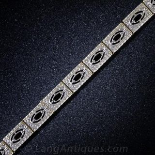 Two-Tone Gold Art Deco Bracelet