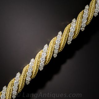 Two-Tone Gold Diamond Bracelet