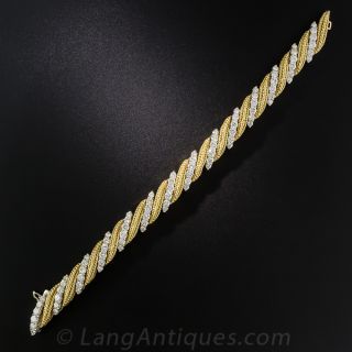 Two-Tone Gold Diamond Bracelet