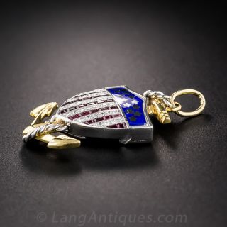 U.S. Shield and Anchor Pendant
