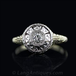 Estate Diamond Engagement Ring 