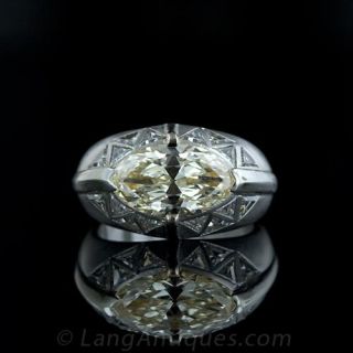 Art Deco Diamond Gents Ring