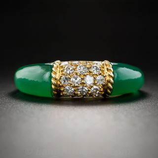 Van Cleef and Arpels Diamond and Chalcedony Ring