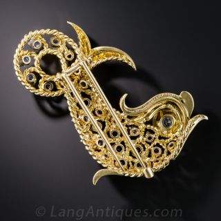 Van Cleef & Arpels Sapphire and Diamond Fish Brooch