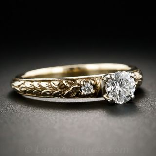 Van Craeynest .46 Carat Diamond Engagement Ring 