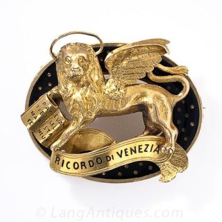 Venetian Lion Brooch