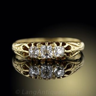 Victorian Diamond BandWedding Band 