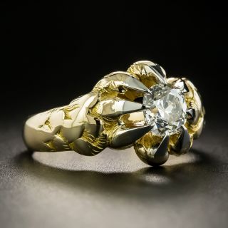 Victorian 1.17 Carat Diamond Solitaire Engagement Ring- GIA I VS1
