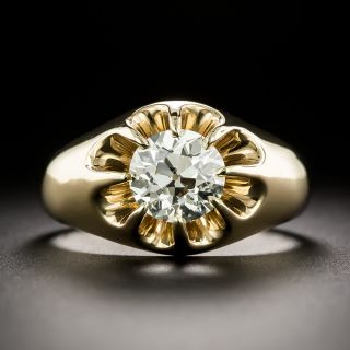 Victorian 1.30 Carat Diamond Solitaire Ring by J.R. Wood - GIA L VS1 - 2