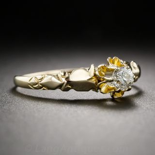 Victorian 14k and Diamond Ring
