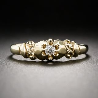 Victorian 14k Gold and Diamond Ring