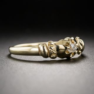 Victorian 14k Gold and Diamond Ring