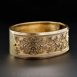 Victorian 15k Bangle Bracelet