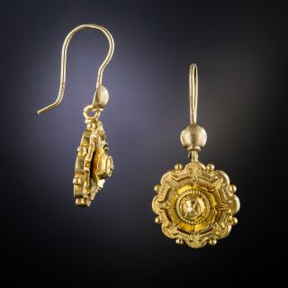 Victorian 15K Gold Drop Earrings