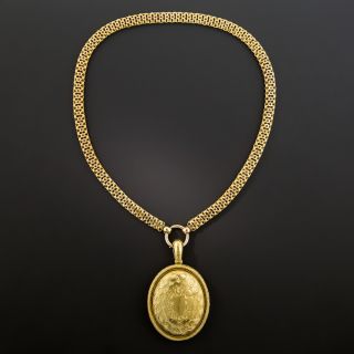Victorian 15K Locket Necklace