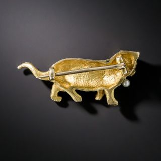 Victorian 18K Cat Pin