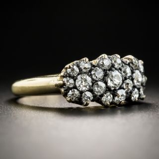 Victorian 18K  Diamond Cluster Ring