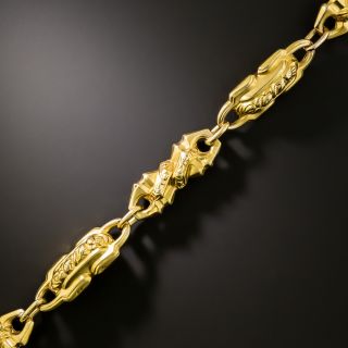 Victorian 18K Fancy Link Bracelet - 3