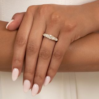 Victorian 18K Five-Stone Diamond Ring