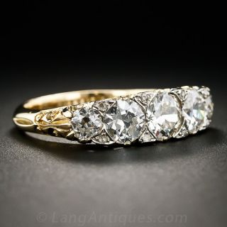 Victorian 18k Five-Stone Diamond Ring