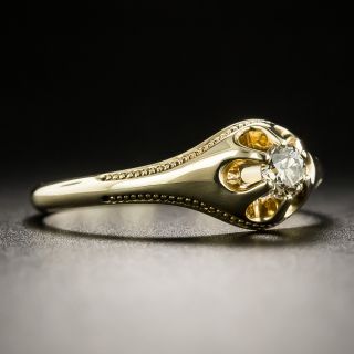 Victorian .19 Carat Diamond Solitaire Ring