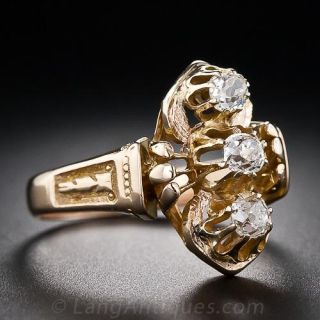 Victorian 3-Stone Diamond Ring