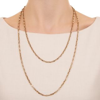 Victorian 50-Inch Novelty Link Chain 