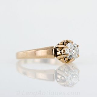 Victorian .55 Carat Diamond Solitaire