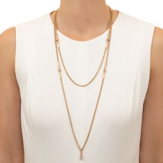 Victorian 56 1/2-Inch Long Chain, English