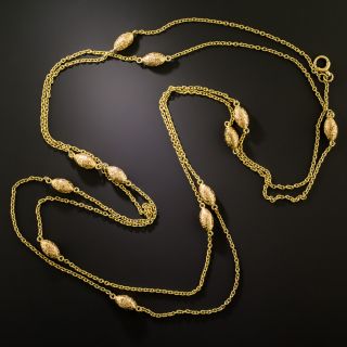 Victorian 62-Inch Gold Station Chain - 3