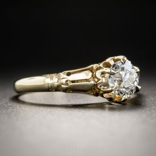 Victorian .67 Carat Diamond Ring - GIA F SI1