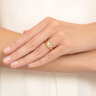 Victorian .70 Carat Diamond Belcher Ring