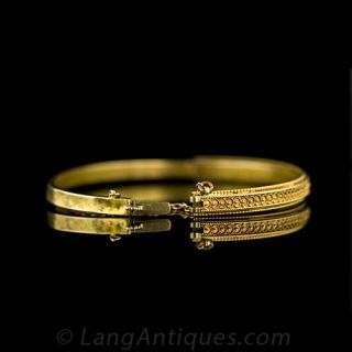 Victorian 9 Karat Bangle Bracelet