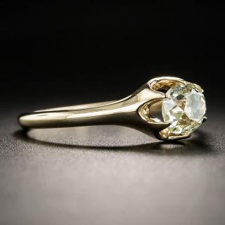 Victorian .92 Carat Diamond Solitaire Engagement Ring